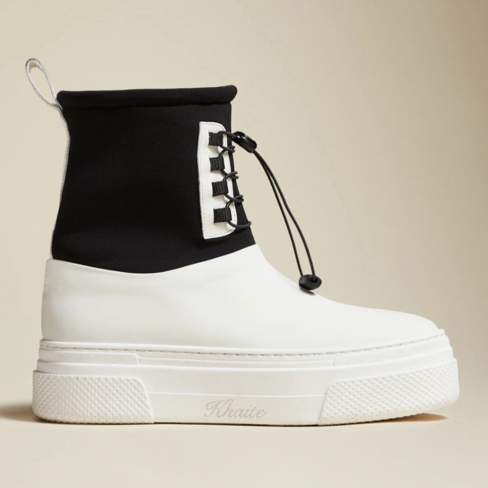 Khaite - The Culver Boot in Off White